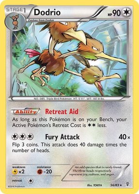 Dodrio, Generations