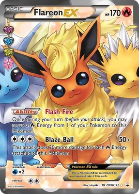 Flareon EX (Full Art), Generations: Radiant Collection