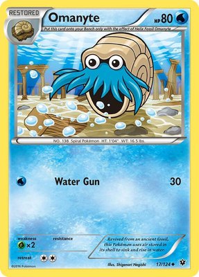 Omanyte, XY - Fates Collide