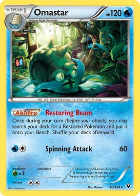 Omastar, XY - Fates Collide