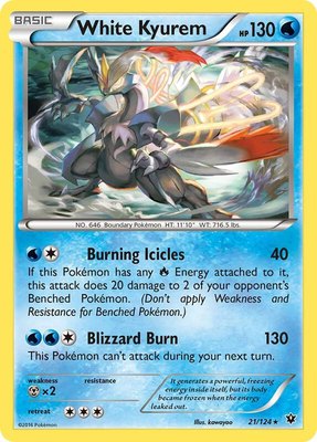 White Kyurem, XY - Fates Collide