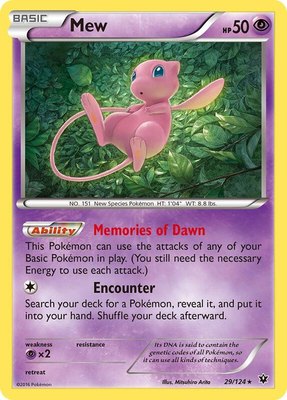 Mew, XY - Fates Collide