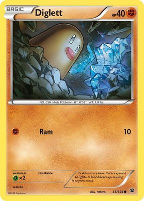 Diglett, XY - Fates Collide