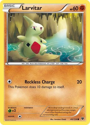 Larvitar (40), XY - Fates Collide