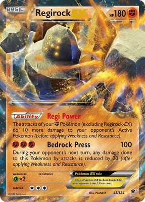 Regirock EX, XY - Fates Collide