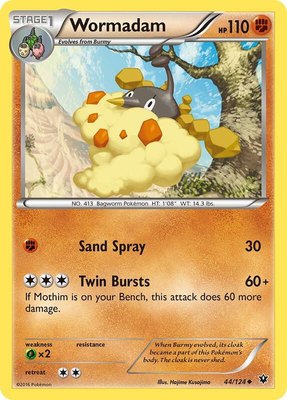 Wormadam (44), XY - Fates Collide