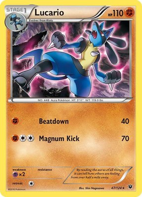 Lucario (47), XY - Fates Collide