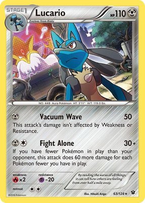 Lucario (63), XY - Fates Collide