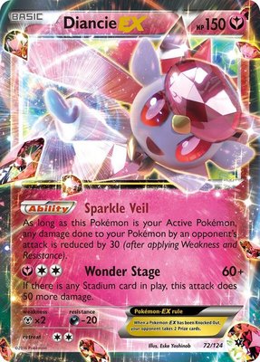 Diancie EX, XY - Fates Collide