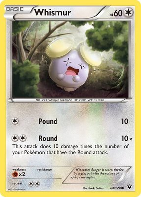 Whismur, XY - Fates Collide