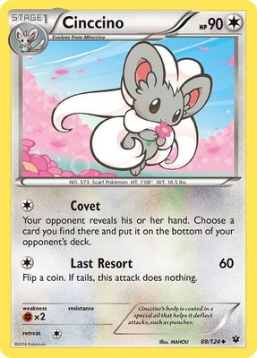 Cinccino (88), XY - Fates Collide
