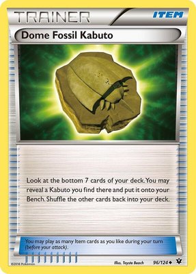 Dome Fossil Kabuto, XY - Fates Collide