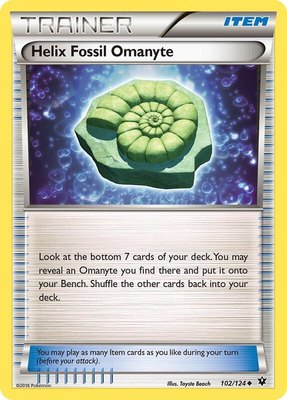 Helix Fossil Omanyte, XY - Fates Collide