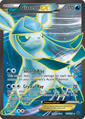 Glaceon EX (Full Art), XY - Fates Collide