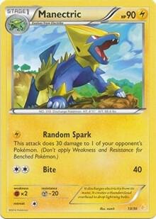 Manectric (22), XY Trainer Kit: Pikachu Libre & Suicune