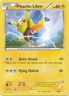 Pikachu Libre (14 -Holo), XY Trainer Kit: Pikachu Libre & Suicune