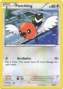 Fletchling, XY Trainer Kit: Pikachu Libre & Suicune