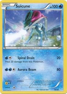 Suicune (14 -Holo), XY Trainer Kit: Pikachu Libre & Suicune