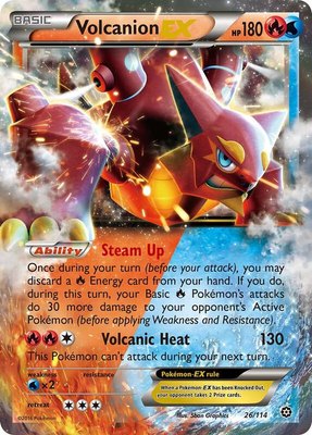 Volcanion EX, XY - Steam Siege