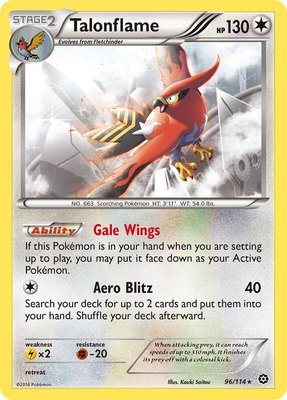 Talonflame, XY - Steam Siege