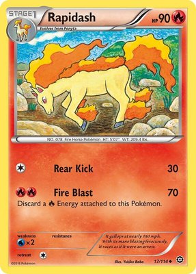 Rapidash, XY - Steam Siege