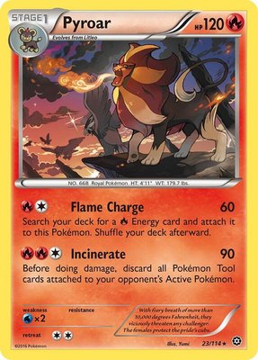 Pyroar, XY - Steam Siege