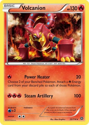 Volcanion, XY - Steam Siege