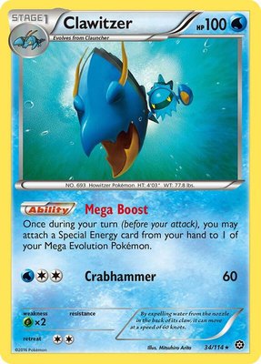 Clawitzer, XY - Steam Siege