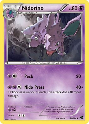 Nidorino, XY - Steam Siege