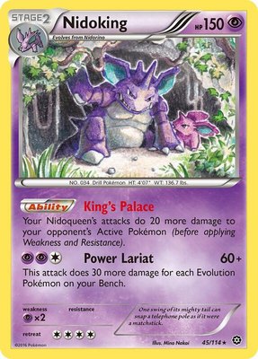 Nidoking, XY - Steam Siege