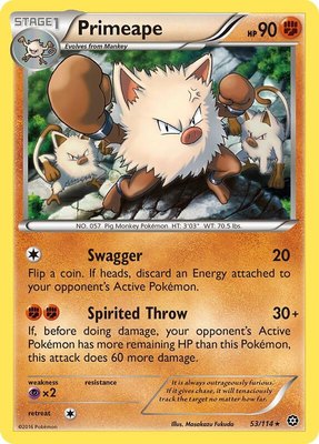 Primeape, XY - Steam Siege