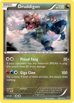 Druddigon, XY - Steam Siege