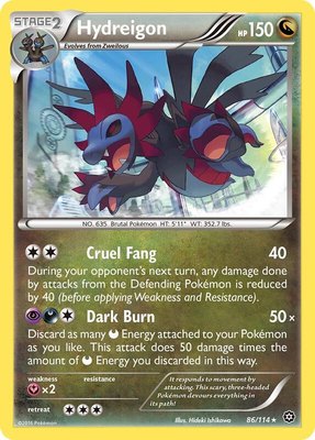 Hydreigon, XY - Steam Siege