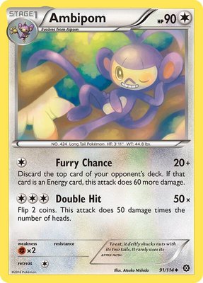 Ambipom, XY - Steam Siege