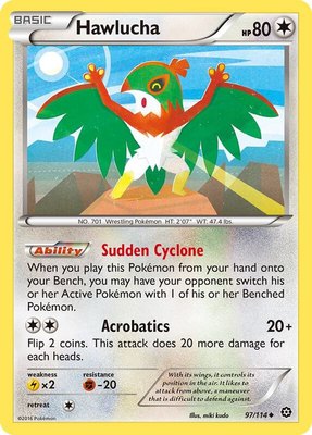 Hawlucha, XY - Steam Siege