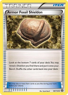 Armor Fossil Shieldon, XY - Steam Siege