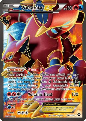 Volcanion EX (Full Art), XY - Steam Siege
