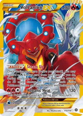 Volcanion EX (Secret), XY - Steam Siege