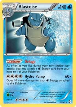 Blastoise (Non-Holo), Deck Exclusives