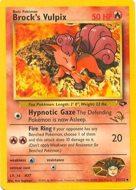 Brock's Vulpix [W Stamped], WoTC Promo
