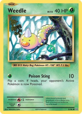 Weedle, XY - Evolutions