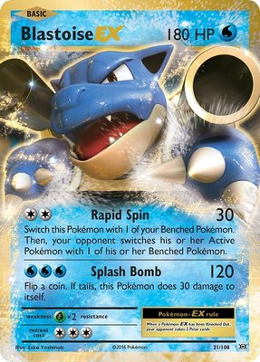 Blastoise EX, XY - Evolutions