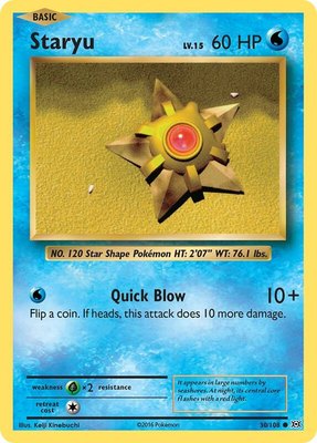 Staryu, XY - Evolutions
