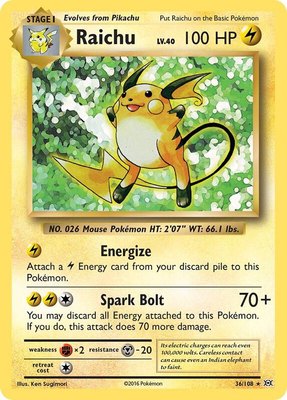 Raichu, XY - Evolutions