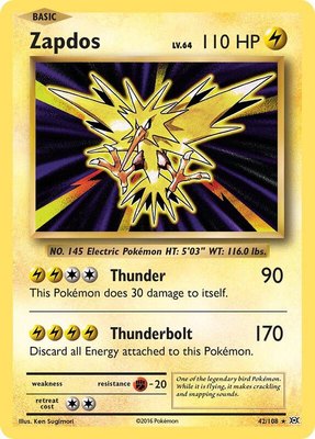 Zapdos, XY - Evolutions