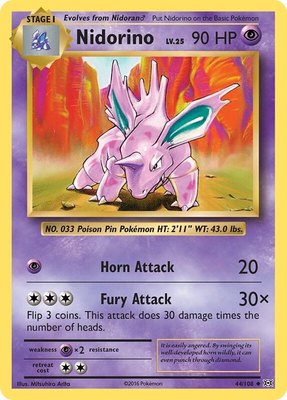 Nidorino, XY - Evolutions
