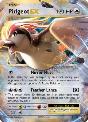 Pidgeot EX, XY - Evolutions