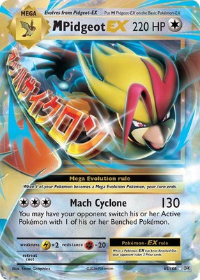 M Pidgeot EX, XY - Evolutions