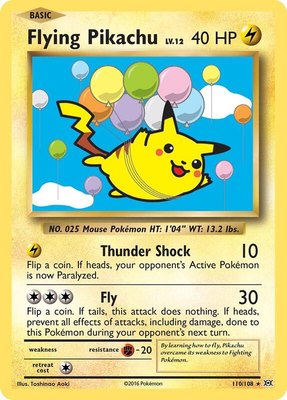 Flying Pikachu, XY - Evolutions