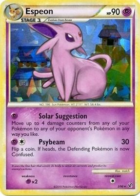 Espeon (HGSS Undaunted - Cracked Ice Holo), Deck Exclusives